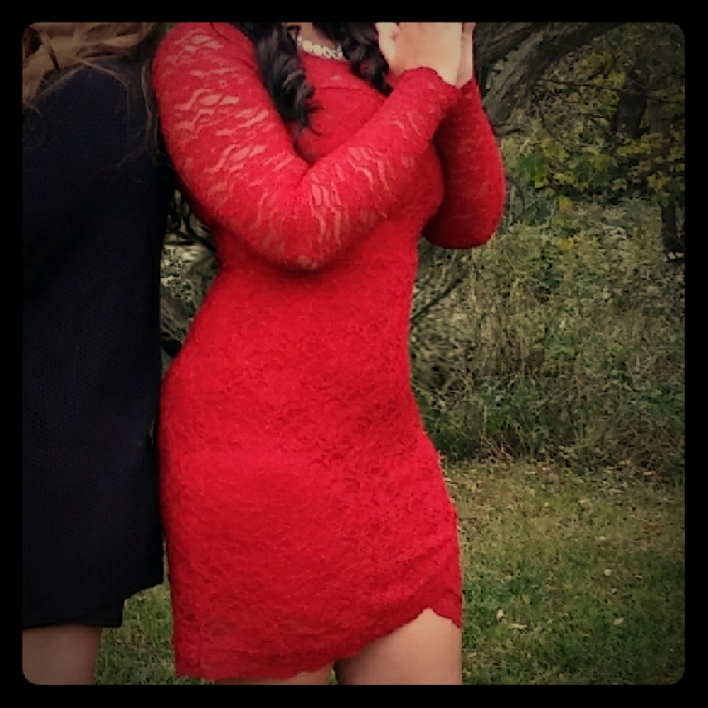 Red Lace Dress